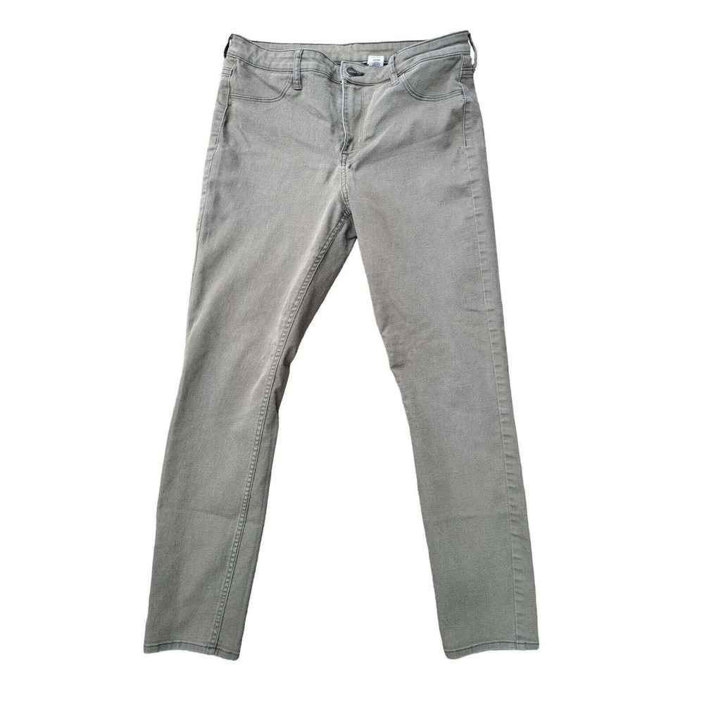 H&M Jeans‎ 32 Womens Skinny Ankle Length Mid Rise Green Casual Bottoms